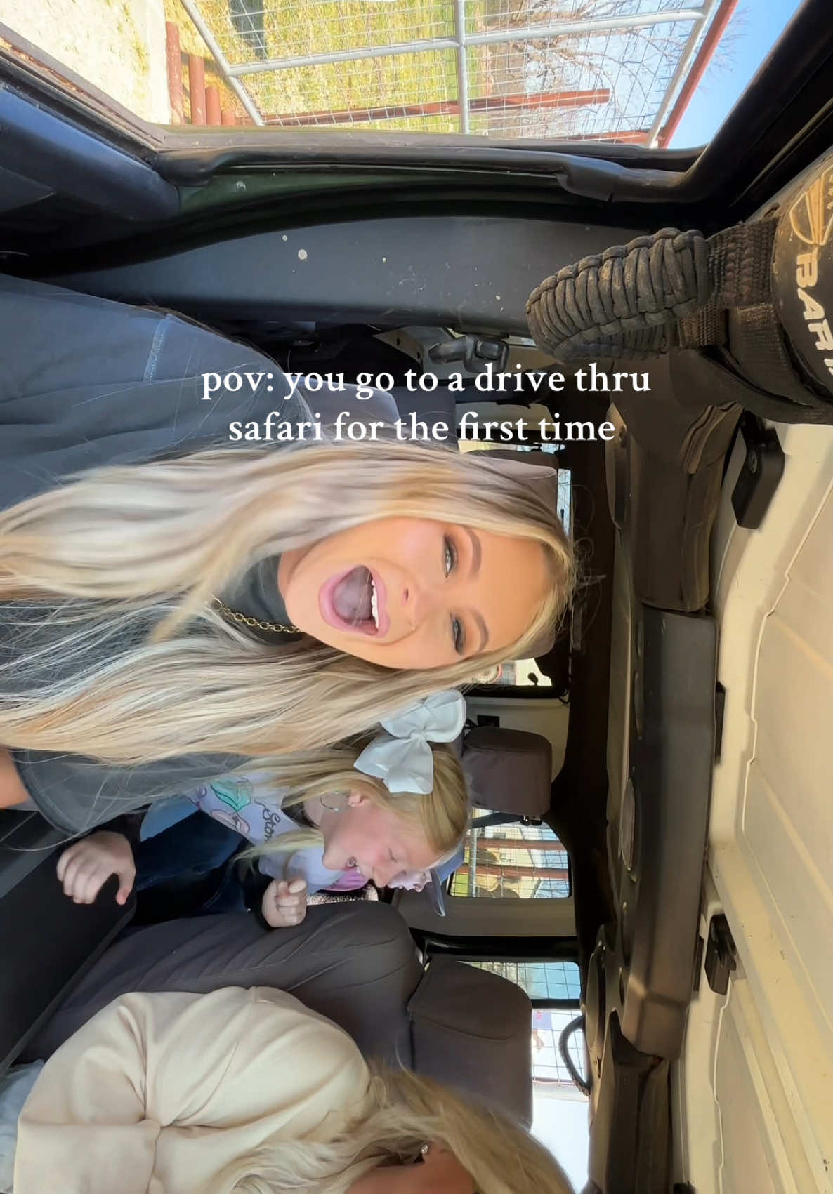 i will definitely be back ☠️☠️ i had more fun than the kids 🤣 #kyliepitts #drivethrusafari #zoo #toddlermom 