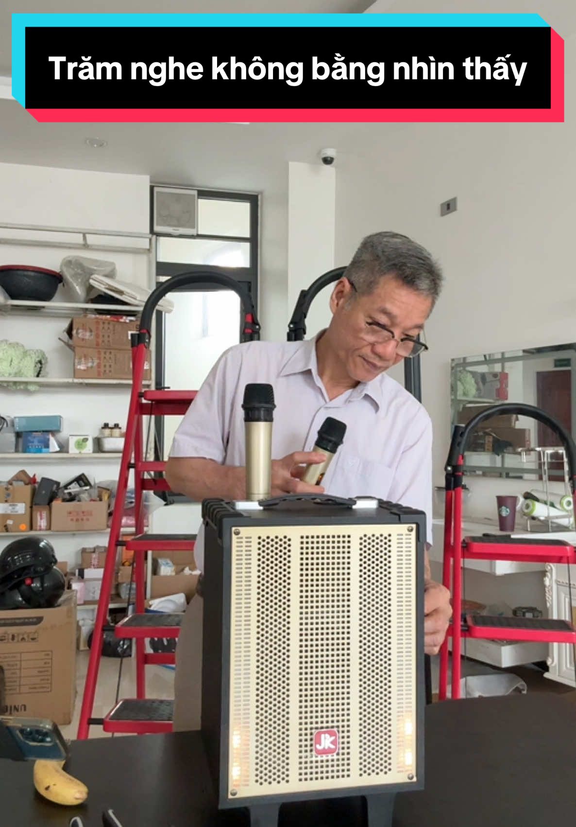 Loa karaoke hát cho nhau nghe kèm 2 Mic #congxuat120w #thinhhanh 