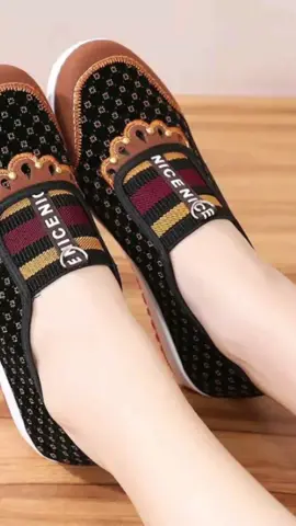 Women's soft soled cloth shoes for middle aged and old people non slip shoes #slipshoes #shoesforwomen #shoes #fyp #foryou #fy 