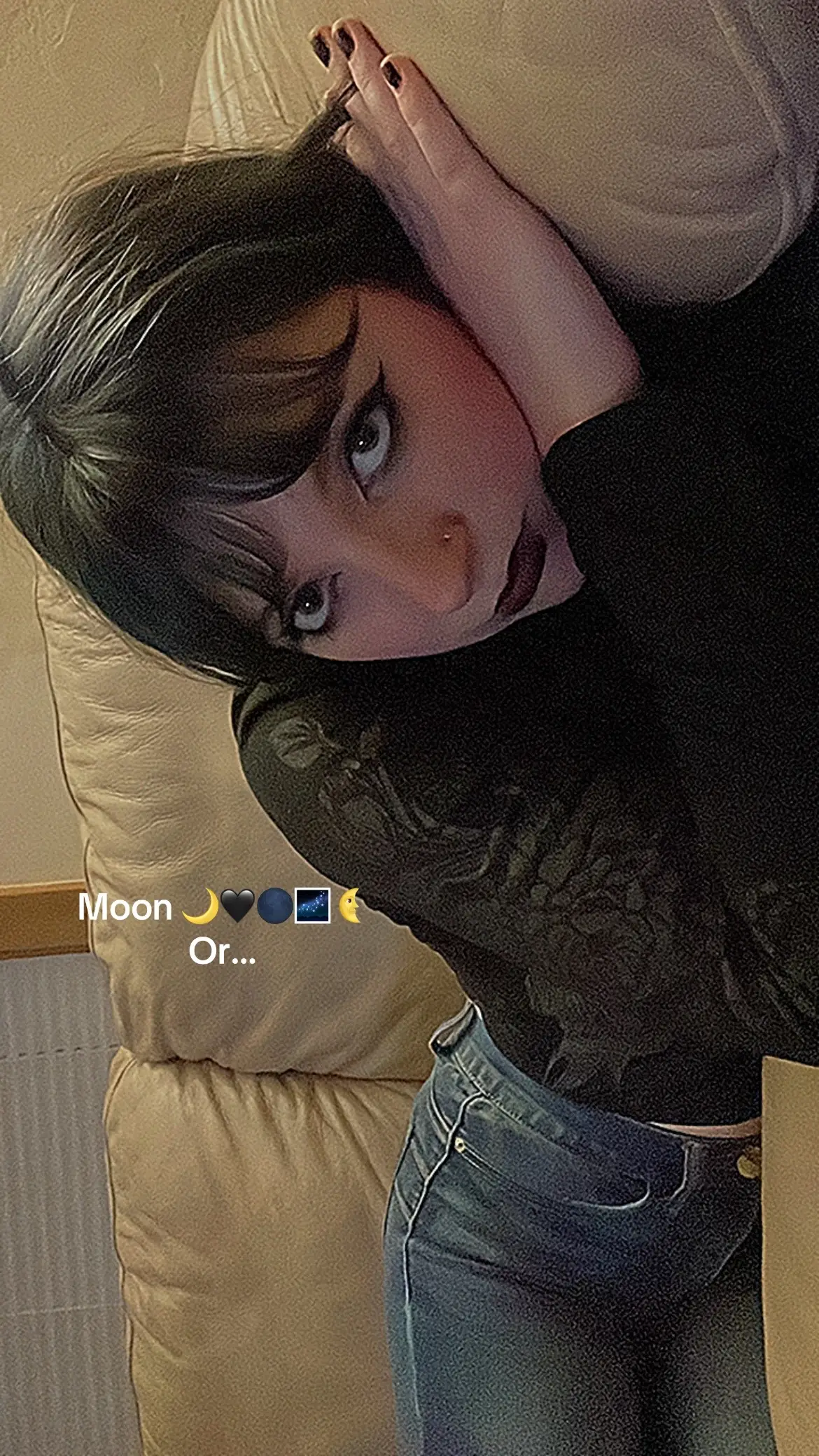 honestly I like both. I know Sun fits me better but moon is soooo fun. but over the last two years I’ve literally had black hair blue hair blonde hair red hair and a money piece. The last slide is how I look rn and I can’t decide what to do next 🫣