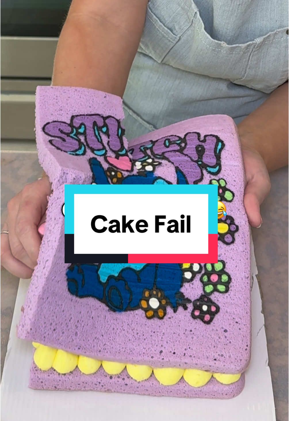 After making so many of these, I have no idea what happened 😂 but I’m glad I was able to save it!  #cakefail #fail #cakedecorating #homebaker #baking #funny #fyp 