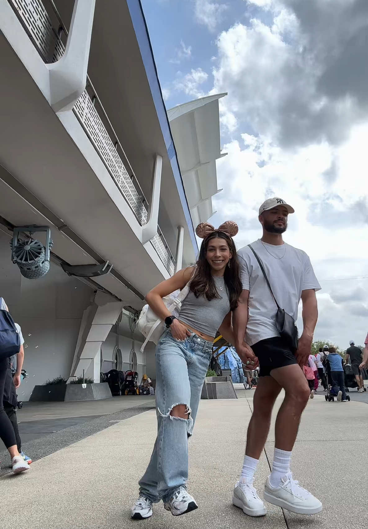 Magical Kingdom & EPCOT with my love on our last day at Disney World!! 🥹🤍✨🚝 what an incredible and unforgettable trip! Thx to my hubs for putting up with my silly videos 😂🥰🤍💕  #Love #disneyworld #EPCOT #magicalkingdom #disneyootd #disneybound 