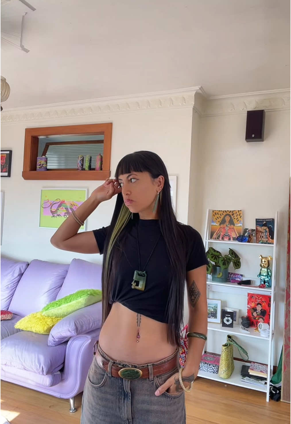 Pounamu steez 💚  Manaia by Tim Steel 🫶🏽 #pounamu #māori #girl #steez #fyp 