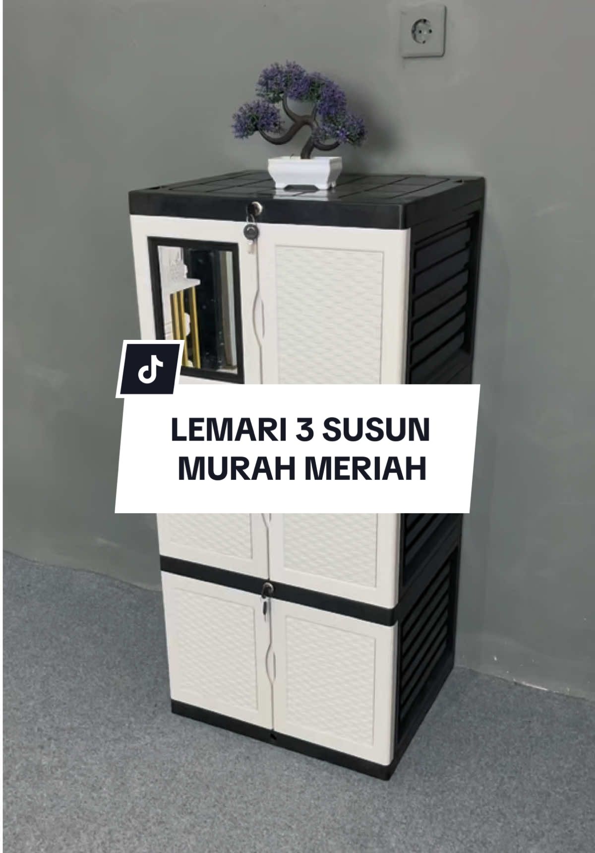 Lemari plastik 3 susun murah #fyp #lemari3susun #lemariplastik #lemarimurah #lemaripakaian 