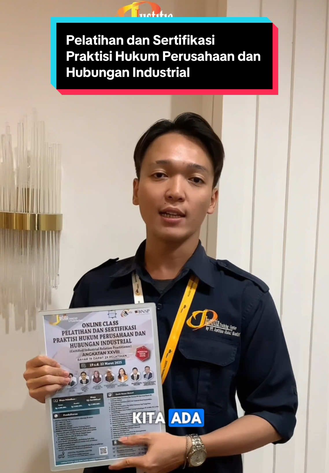 Yuk daftar Pelatihan dan Sertifikasi Pelatihan dan Sertifikasi Praktisi Hukum Perusahaan dan Hubungan Industrial 🤩‼️ #pelatihan #sertifikasi #praktisi #hukum #perusahaan #hubungan #industrial #edukasi #fyppppppppppppppppppppppp 