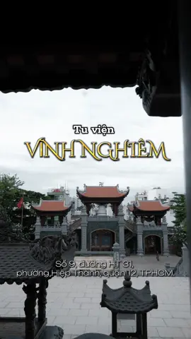 • Địa Chỉ Tu Viện: Tọa lạc tại số 9, đường HT 31, phường Hiệp Thành, quận 12, TPHCM. Giờ mở cửa : Thứ 2- Thứ 7 : 17h-19h . Chủ Nhật ( Lễ , Tết ...): 7h-20h • Thượng tọa Tiến sĩ Thích Giác Dũng, Tu viện trưởng Tu viện Vĩnh Nghiêm cho biết: năm 1971, cố Hòa thượng khai sơn và trụ trì đời thứ nhất Chùa Vĩnh Nghiêm (quận 3, Tp HCM) đã mua 12 héc-ta đất vừa để xây dựng tu viện làm nơi đào tạo tăng tài, đạo tràng hướng dẫn Phật tử tu học, vừa để làm nghia trang. • Năm 1998, cố Hòa thượng Thích Thanh Kiểm, trụ trì đời thứ hai Chùa Vĩnh Nghiêm xin phép chính quyền thành phố HCM thành lập và xây dựng tu viện. Tuy nhiên, do cố Hòa thượng Thích Thanh Kiểm viên tịch năm 2000 nên việc xin phép thành lập và xây dựng tu viện bị ngưng trệ. • Tiếp đến Thượng tọa Thích Thanh Phong, kế thế trụ trì đời thứ 3 của chùa Vĩnh Nghiêm đứng đơn xin phép và được chính quyền thành phố HCM cho phép thành lập và xây dựng Tu viện Vĩnh Nghiêm. Tu viện Vĩnh Nghiêm được khởi công xây dựng năm 2009 trên thửa đất có diện tích 17.000 mét vuông.#phatphapnhiemmau #phatphap #phapphuctamtueanh #phatphap #tamtueanh #đaophatbinhan #xuhuong #viral #xuhuongtiktok #nammoadidaphat #phapphucdichua #nammoquantheambotat #tuvienvinhnghiem #chuavinhnghiem #dulichtamlinh @Kenhcuathithanh @Tienthanhclothes 