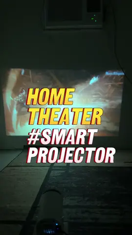 PARA KANG NAKA HOME THEATER PAG MERON KANG MINI PROJECTOR SA BAHAY. #miniprojector #projector #hometheater #moviemarathon 