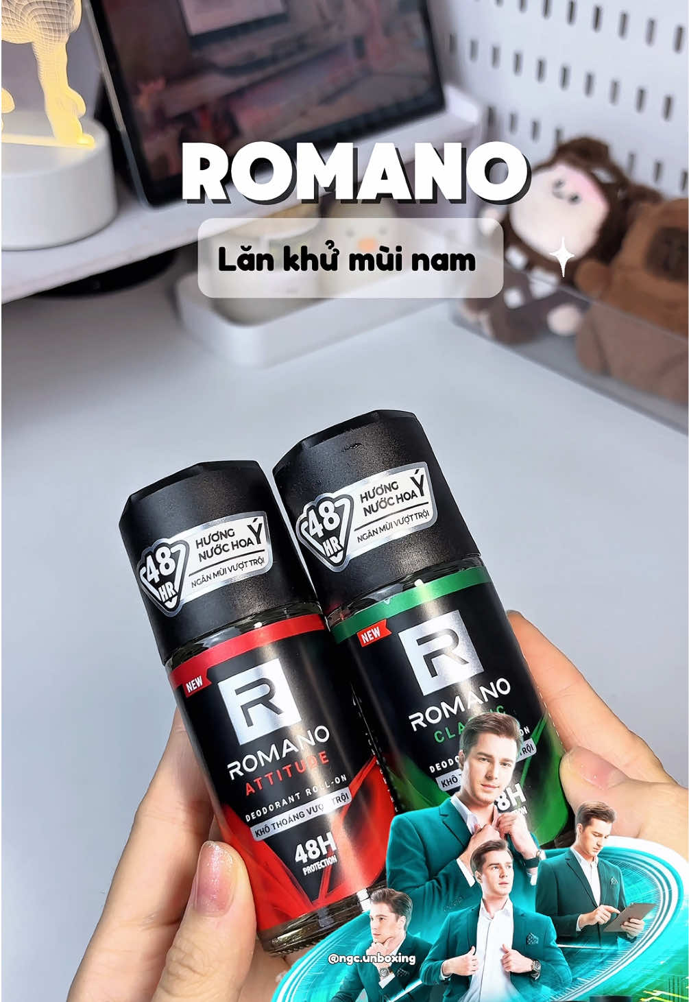 Dùng thử lăn khử mùi Romano kết hợp hương nước hoa nam tính. Đảm bảo không làm mọi người thất vọng #romano #lankhumui #antiperspirant #cosmetics #xh #unboxing #review #nuochoa #ngocreview 