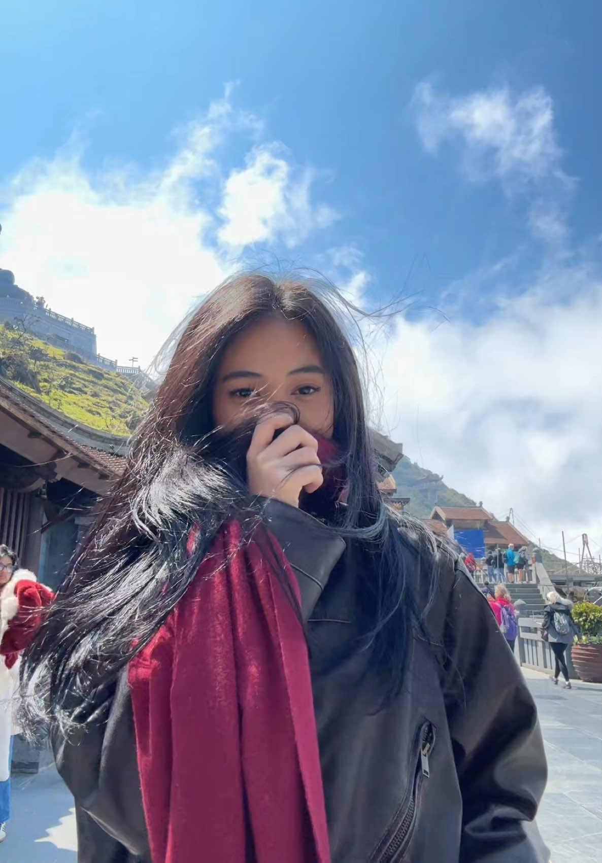 the wind is insane here #sapa #vietnam #fyp