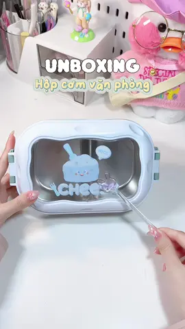 Hộp cơm giữ nhiệt 2 ngăn siu cưng 🧀🥯 #hopcomgiunhiet #hopcomvanphong #hopcomgiunhietvanphong #hopcominox #xuhuong #embehan04 