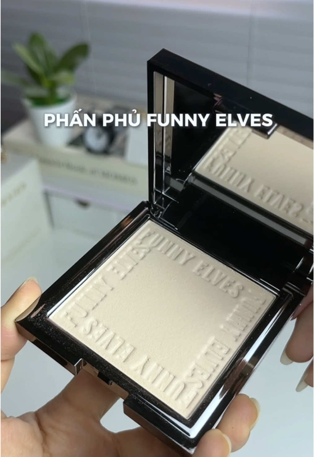 Phấn phủ dạng nén Funny Elves mềm mịn che phủ tốt dành cho mọi loại da, hiệu ứng làm mờ lỗ chân lông #xuhuong #funnyelves #phanphu #phannen #unboxing #ngocquin51 