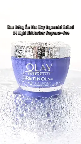 Kem Dưỡng Ẩm Đêm Olay Regenerist Retinol 24 Night Moisturiser Fragrance-Free là kem dưỡng ban đêm thuộc dòng sản phẩm Regenerist Retinol 24 mới từ thương hiệu Olay của Mỹ. Với công thức độc quyền - phức hợp từ Retinol và Niiacinamide giúp bổ sung độ ẩm sâu cho da, hỗ trợ tái tạo và phục hồi da, làm mờ các nếp nhăn, đốm nâu và thu nhỏ lỗ chân lông giúp làn da trở nên sáng mịn. #reviewlamdep #goclamdep #skincare #chonglaohoa #kemduongam #retinol #olay  #olayretinol24