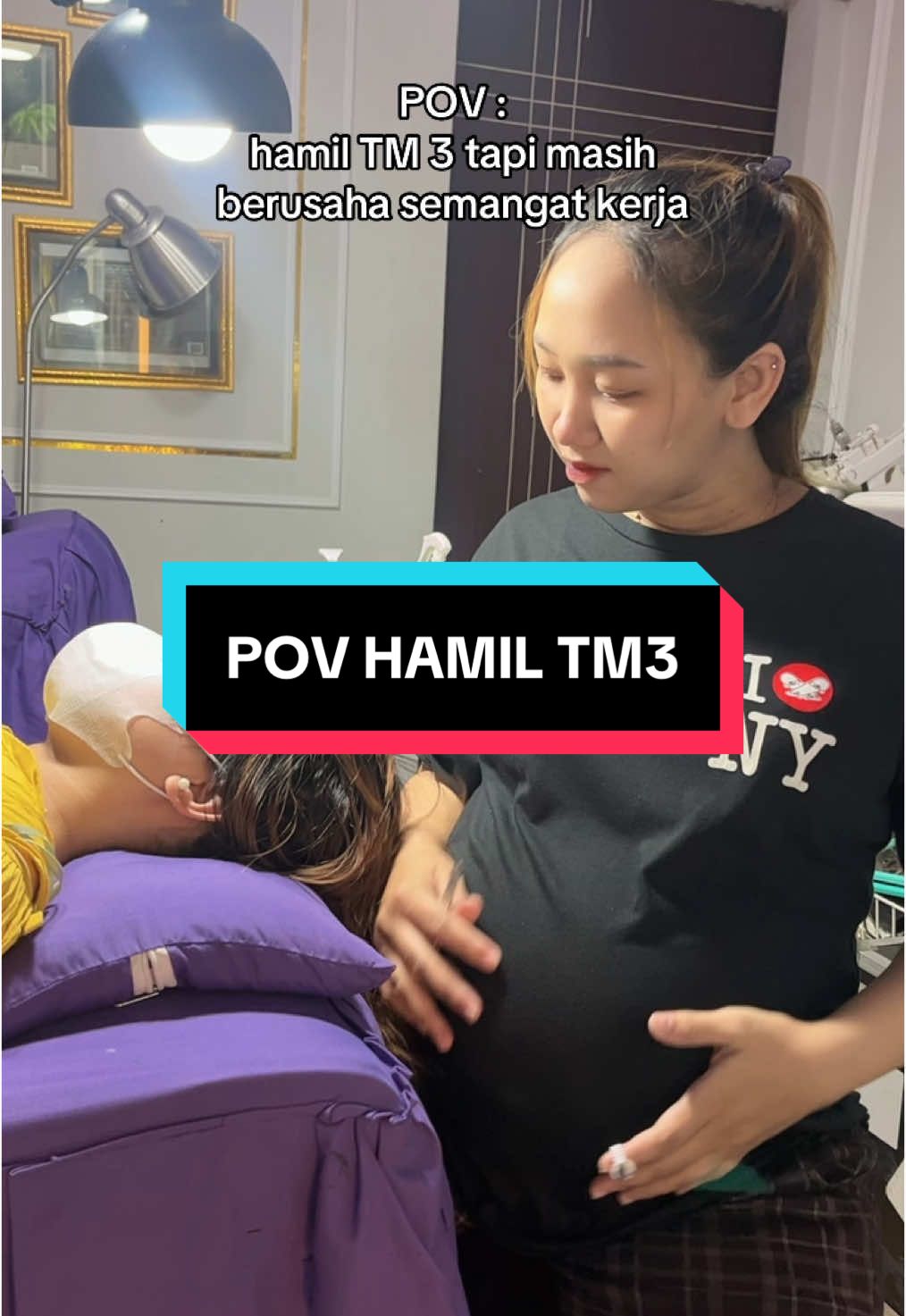 demi apa😱? demi THR guyss🤪 #hamil #tm3 #karyawan #salonmurah #rumahcantikulpe #pregnant 