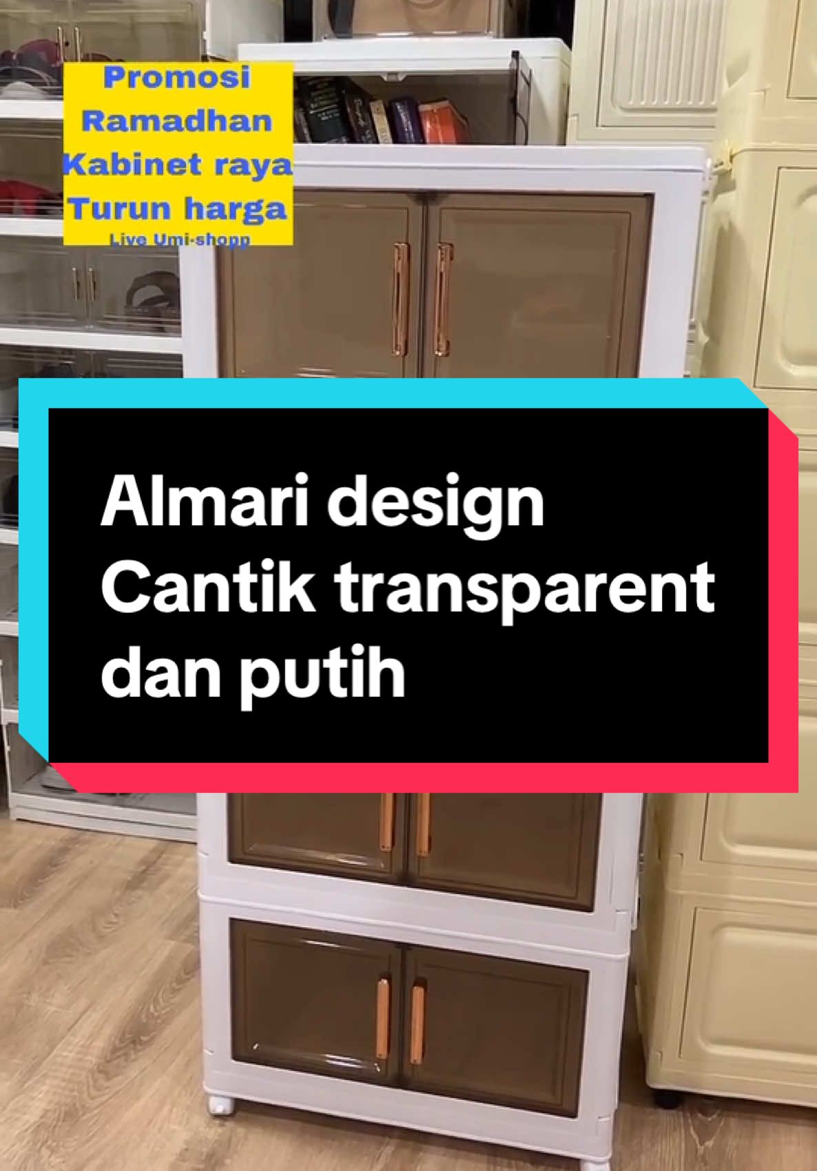 Amari baju warna transparent dan warna putih.Almari cantik serbaguna.Design english memang lawa.#almariplastik #almariplastikbertingkat #almaripakaian #almaribertingkat #almaribaju #almarimurah 