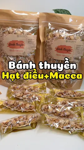 Bánh đầy ắp hạt điều + macca luôn á #banhthuyen #banhthuyenmixhat #banhhatdieu #gonut #banhdinhduong #annieriviu 