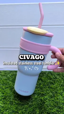 Love the color combination✨🫶 very cutesy and handy. @civago.philippines newest insulated stainless steel tumbler. #civago #civagotumbler #insulatedtumbler #tumbler #civagoph #civagonewrelease 