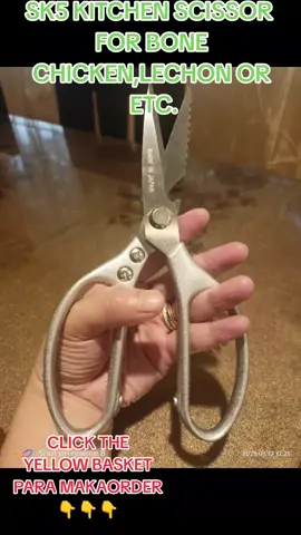 SK5 KITCHEN SCISSOR   FOR BONE  CHICKEN,LECHON OR  ETC. KAYA CLICK THE YELLOW BASKET PARA MAKAORDER#sk5scissor #edwardscissorhands #scissor #SCISSOR #kitchenmultipurposestainlesssteelscissor #trendingnow #trendingtiktok #trendingsong #viralvideo #virltiktok #virall #trendingsong #trendingtiktok 