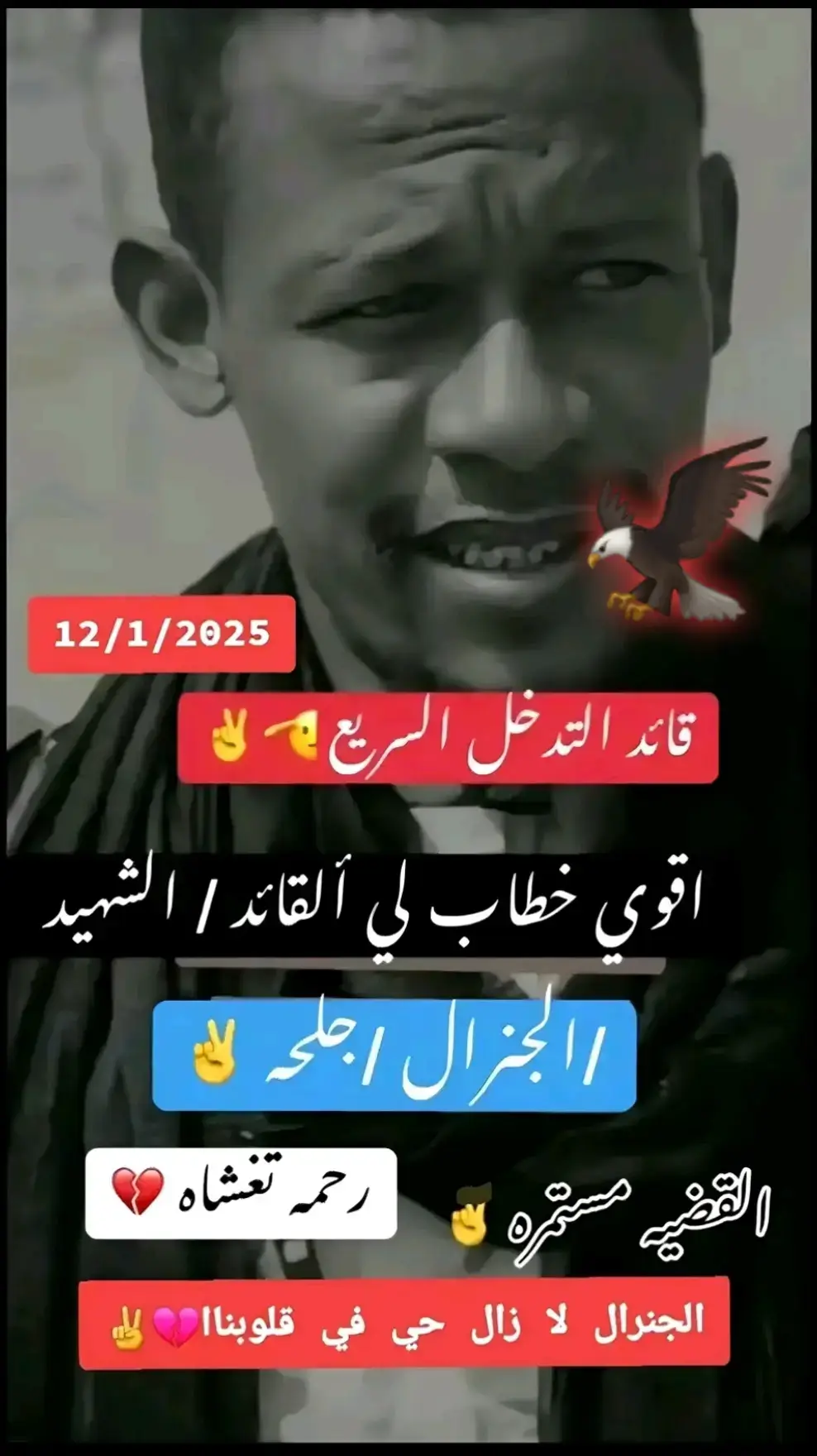 #اقوى_خطاب_للجنرال_جلحة #قوات_الدعم_السريع🇸🇩  #الجنرال_جلحة_مرعب_الفلول #الجنرال_جلحه🦅🔥  #جاهزية_سرعة_حسم_في_كل_مكان_و_زمان😎  @𝑭𝒊𝒔𝒂𝒍𝑫𝒎𝒂𝒙🥇فيصل دمكس @🚯آلخــــــــآآآآل🔓R.Ѕ.Ғ✌  @🚯آلخــــــــآآآآل🔓R.Ѕ.Ғ✌ #الجنرال_جلحه🦅🔥 