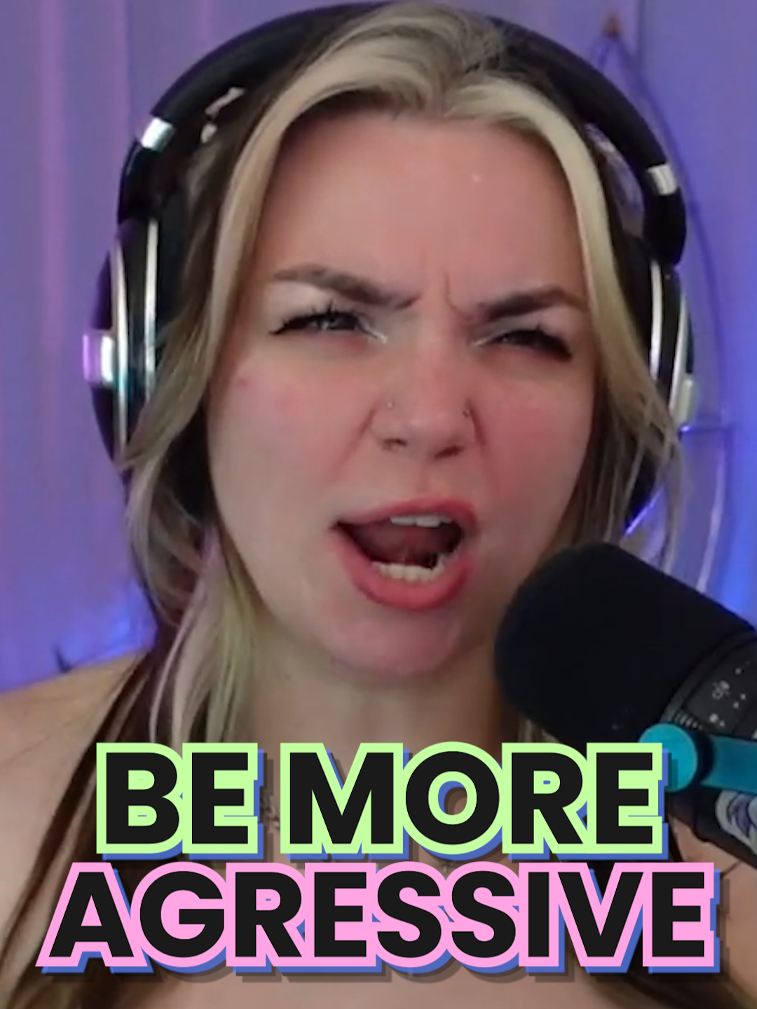 Do I like when chat roasts me? 🤔 #funnymoments #roastme #twitchclip #girlstreamer #justchatting