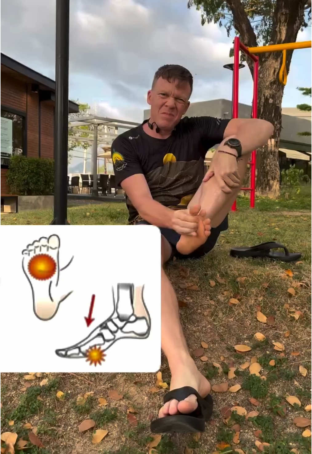Pain in the front of your foot? Check your soleus muscle! Metatarsalgia, Morton’s neuroma, or general discomfort in the front of your foot—one possible cause is a tight soleus muscle. How to relieve the pain: - Find the trigger point in your soleus muscle. - Massage it daily—either lying on your back or leaning against a wall. - You’ll feel relief after the first session, and over time, your foot will relax. Additionally, incorporate general muscle stretching into your routine to prevent tightness and trigger points in the future! #runningtips #metatarsalgia #runninglife #ultrarunners #ultrarunners #ultrarunninglife #trailrunner