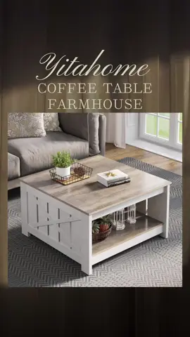 Look at this amazing deal for clearance! #farmhouse #coffeetable #yitahome #furniture #livingroom #tiktokshop #springtok #tiktokspringtok 