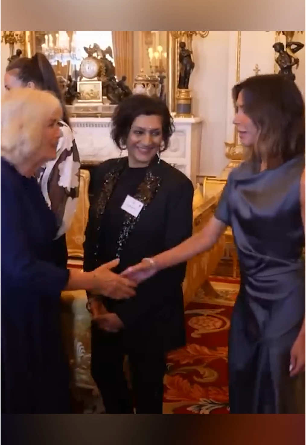 Queen Camilla Hosts Victoria Beckham, Sarah Lancashire, and Stars at WOW Event ✨ #royalfamily #buckinghampalace #victoriabeckham #beckham #charlottetilbury 