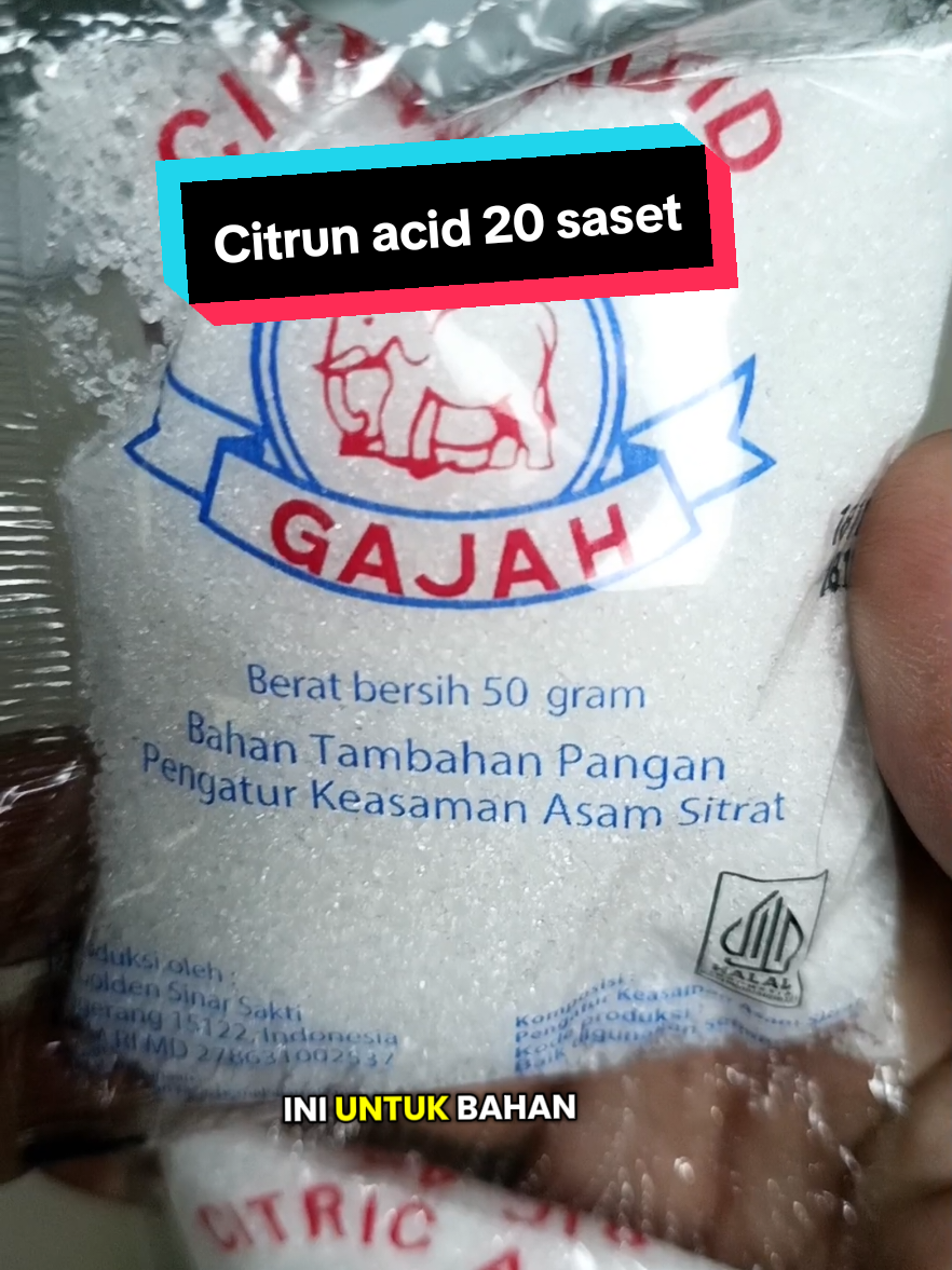 Citrun acid 50 gr isi 20 saset#Citrun #Acid #Wibgajian #najahshoop #Ramadanektraseru 