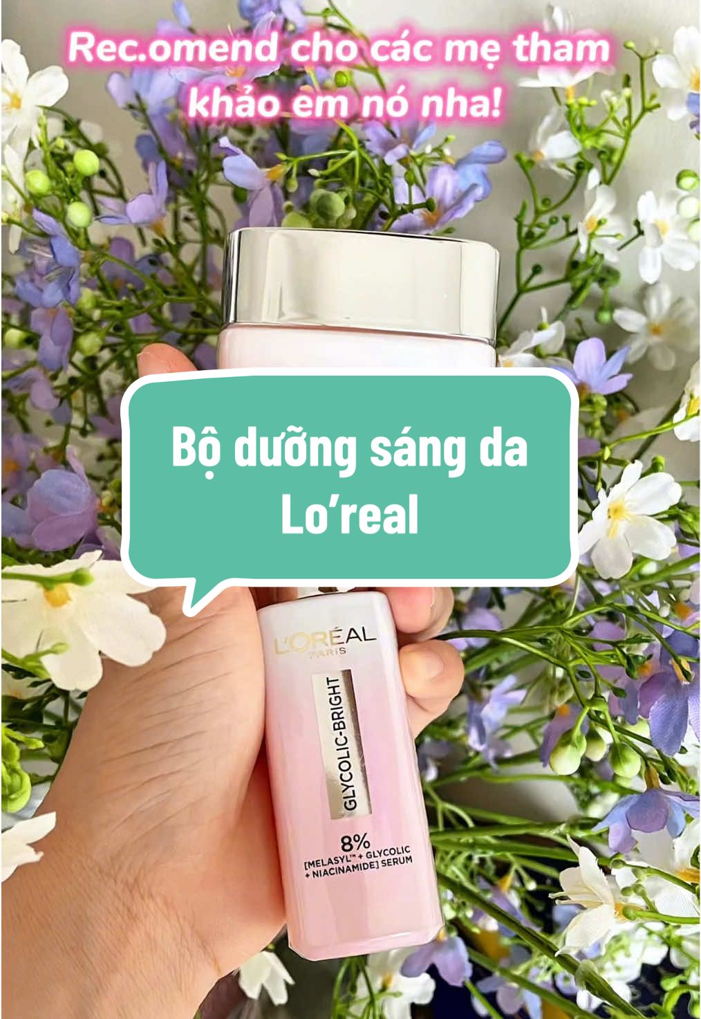 🍀Giới thiệu cho các mẹ bộ đôi dưỡng sáng da, mờ thâm nám, đều màu da gồm Serum Melasyl và kem dưỡng ban đêm glycolic nhà L’oreal Paris này nha! Mình đã, đang và sẽ tiếp tục dùng em nó. Hiệu quả lắm nha! #lorealparis #lorealparisskincare #serum #serumloreal #serummelasyl #kemduongloreal #kemduongdadem #boduongdaloreal #chipruababy #reviewlamdep 