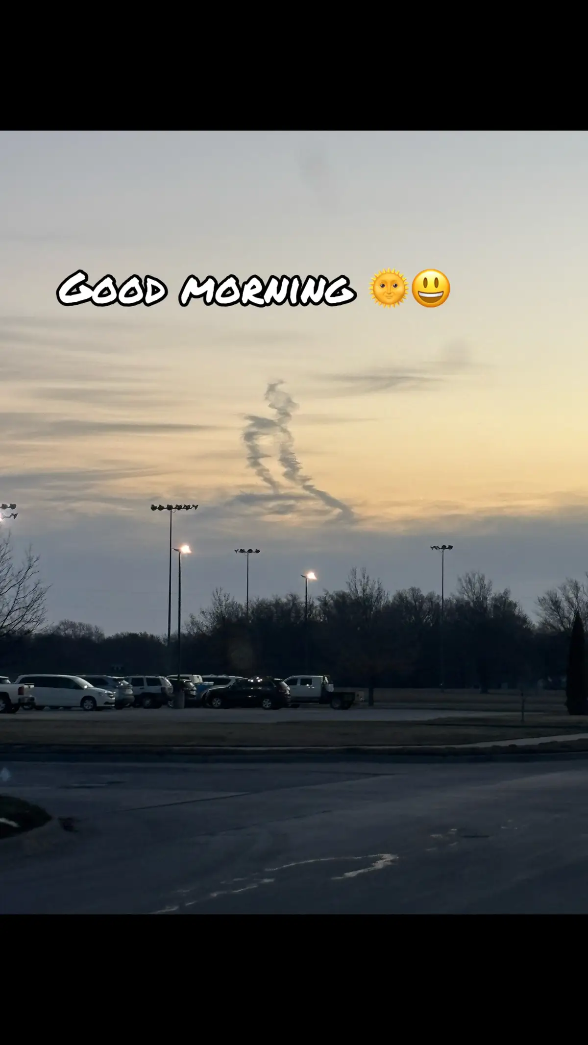 “Morning magic ✨ The world feels different at sunrise. ☀️ #NewDayNewBeginnings” What do you see in the clouds? ☁️ 