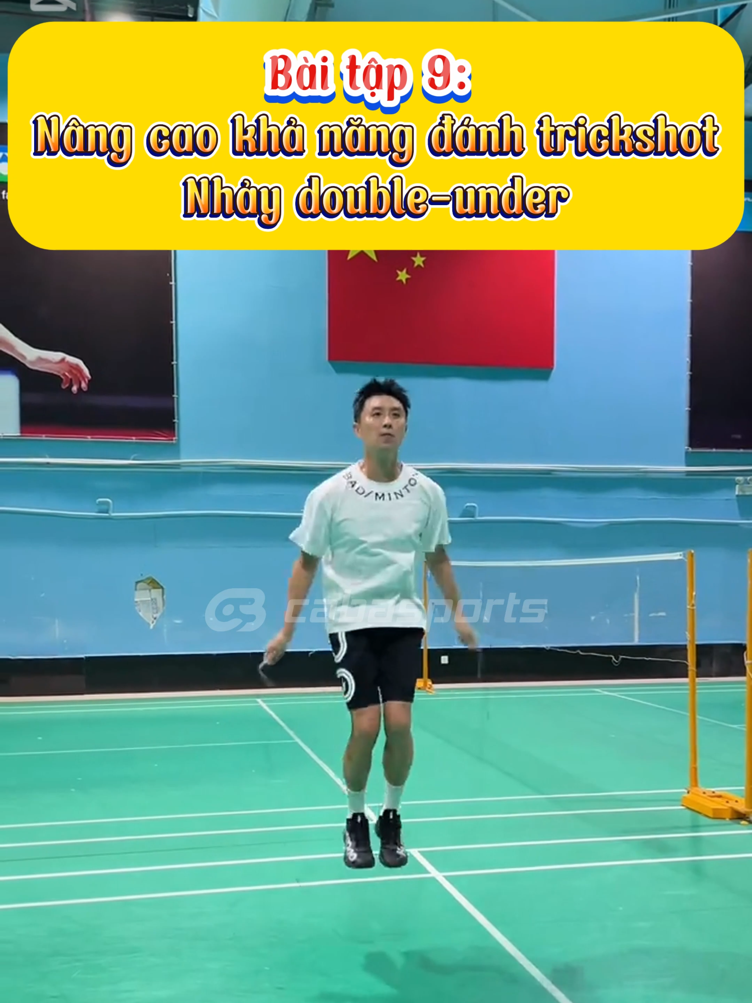 Cách để trở thành cao thủ cầu lông => Tập đủ hết các bài thể lực này! #cabasportstanphu #cabasports #cabasportsofficial #training #trickshot #trickshots #trickshotcaulong #caulong #caulongvietnam #caulongthegioi #backhand #badminton #taptheluc #theluccaulong #huongdantaptheluccaulong #taptheluccaulong