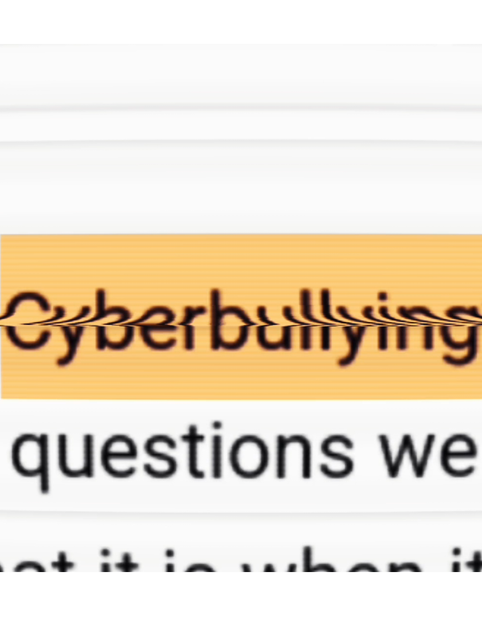CYBERBULLYING INFO-COMMERCIAL PERFORMANCE TASK 