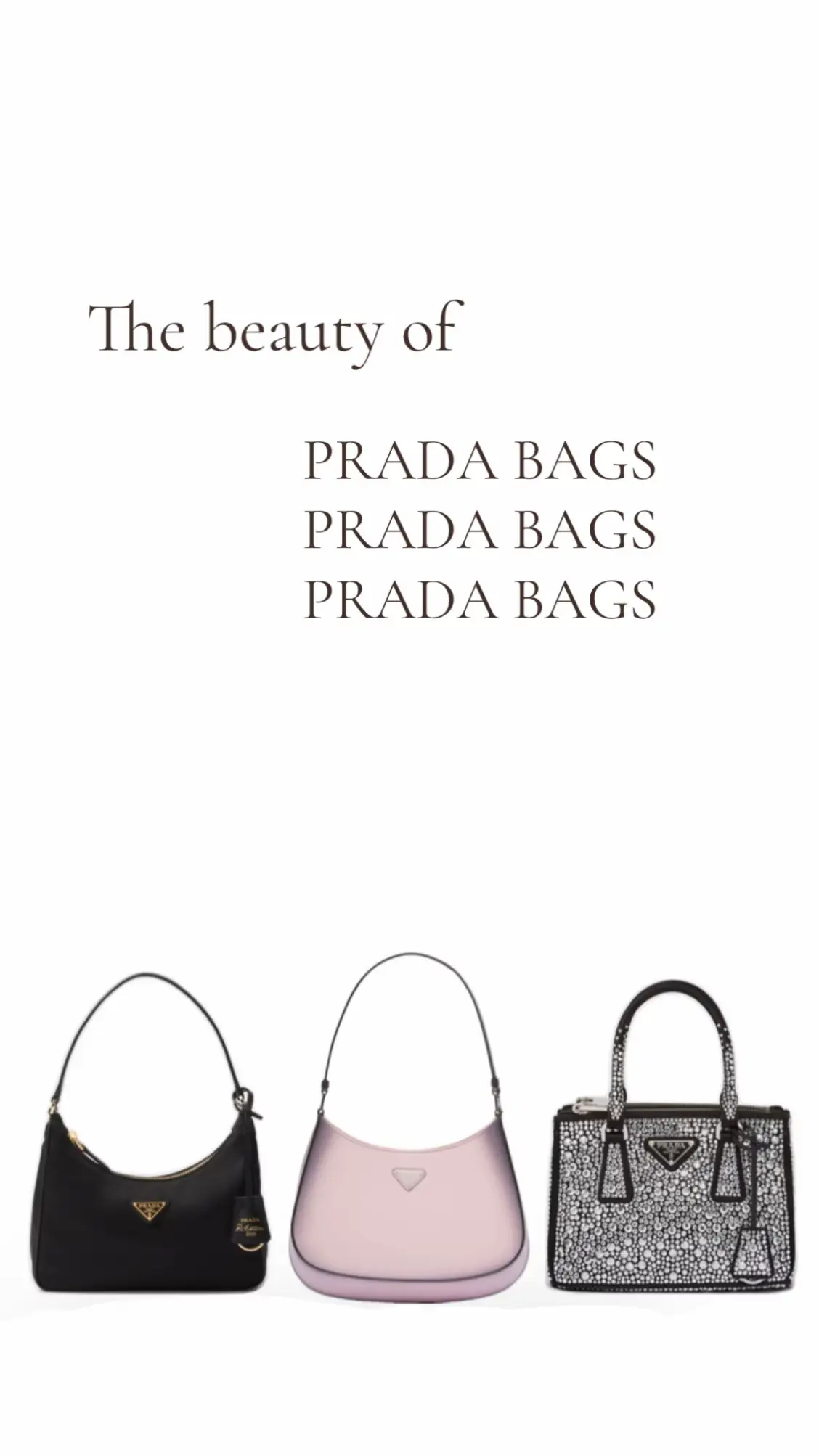 #beauty #prada #miumiu #bags #pouch #clutch #crystals #fashion #art #minibag #nylonbag #renylon #pradanylon #inspo #pink #renylon2005 #trianglebag #triangle #logo #style #beautybyari