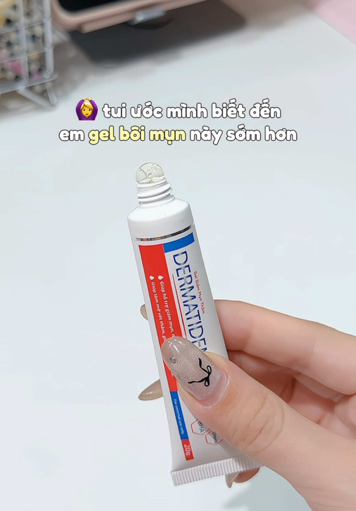 Tui ước biết đến em gel chấm mụn này sớm hơn #unboxwithvie #xuhuong #xuhuongtiktok #viral #xh #unbox #tikplus #dermatidemplusgel #dermatidem #gelmun #gelboimun #damun #chamsocda #skincare #goclamdep #mụn 