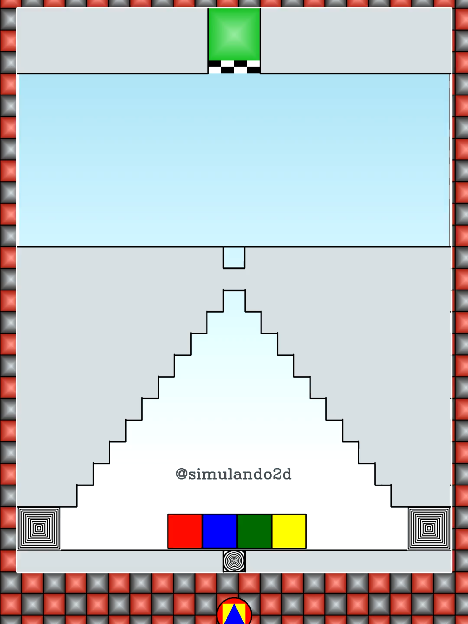 Corrida de Quadrados 🟦🟥🟨🟩 #squarerace #corridadequadrados #carreracuadrada #squareracegame #corridaquadrada #racingsquares #asmrsounds