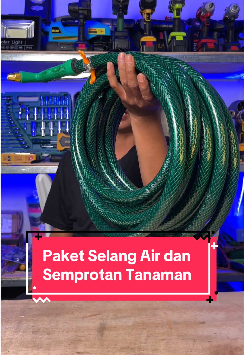 Paket selang air untuk siram tanaman atau cuci kendaraan, Sudah anti lumut panjang bisa pilih dari 2m-50m #selangair #selangairsemprot #selangair10meter #selangairantilumut #semprotantanaman #selangcucimotor #ramadanekstraseru 