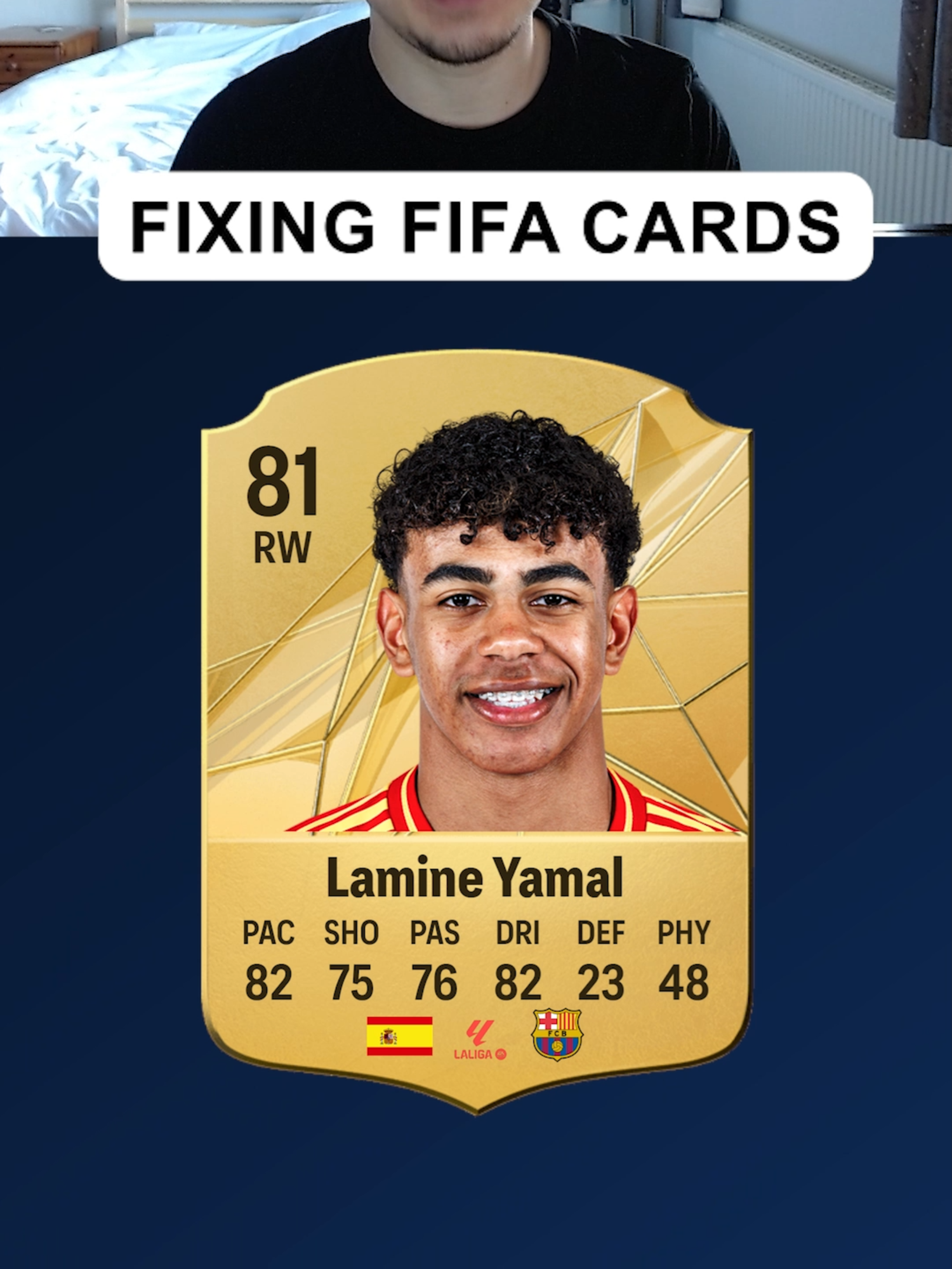 Fixing Fifa cards: Lamine Yamal #barcelonafc #fc25 #fifa #PremierLeague