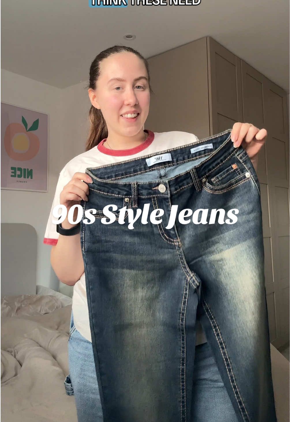 You arent ready for the try on 😩👀 #90sfashion #jeans #unboxinghaul 