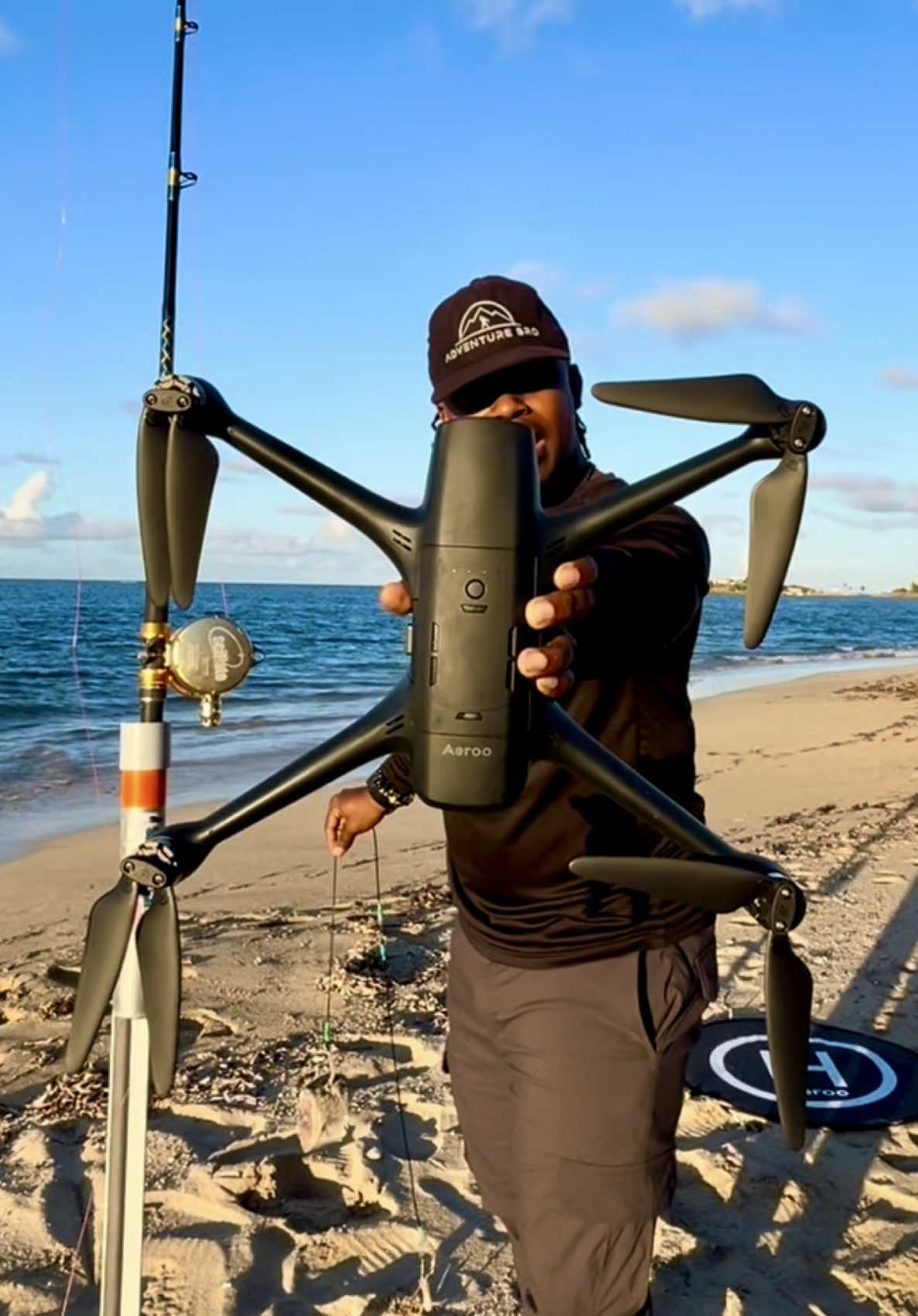Drone fishing has reached a whole new height!  @Aeroo Drones makes it effortless to drop bait in the perfect spot in hopes of landing that BIG FISH. Crystal-clear waters, precision bait drops, and an unforgettable catch—who’s ready to try this?  Get yours today! Link in bio 🤙🏾🎣🦈 #DroneFishing #AerooPro #AdVentureBro #SharkFishing #Caribbean #BigBait #BigFish #FishingTech #gamechanger 