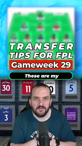 My Transfer Tips for Gameweek 29 #fpl #fantasypremierleague #fpltips