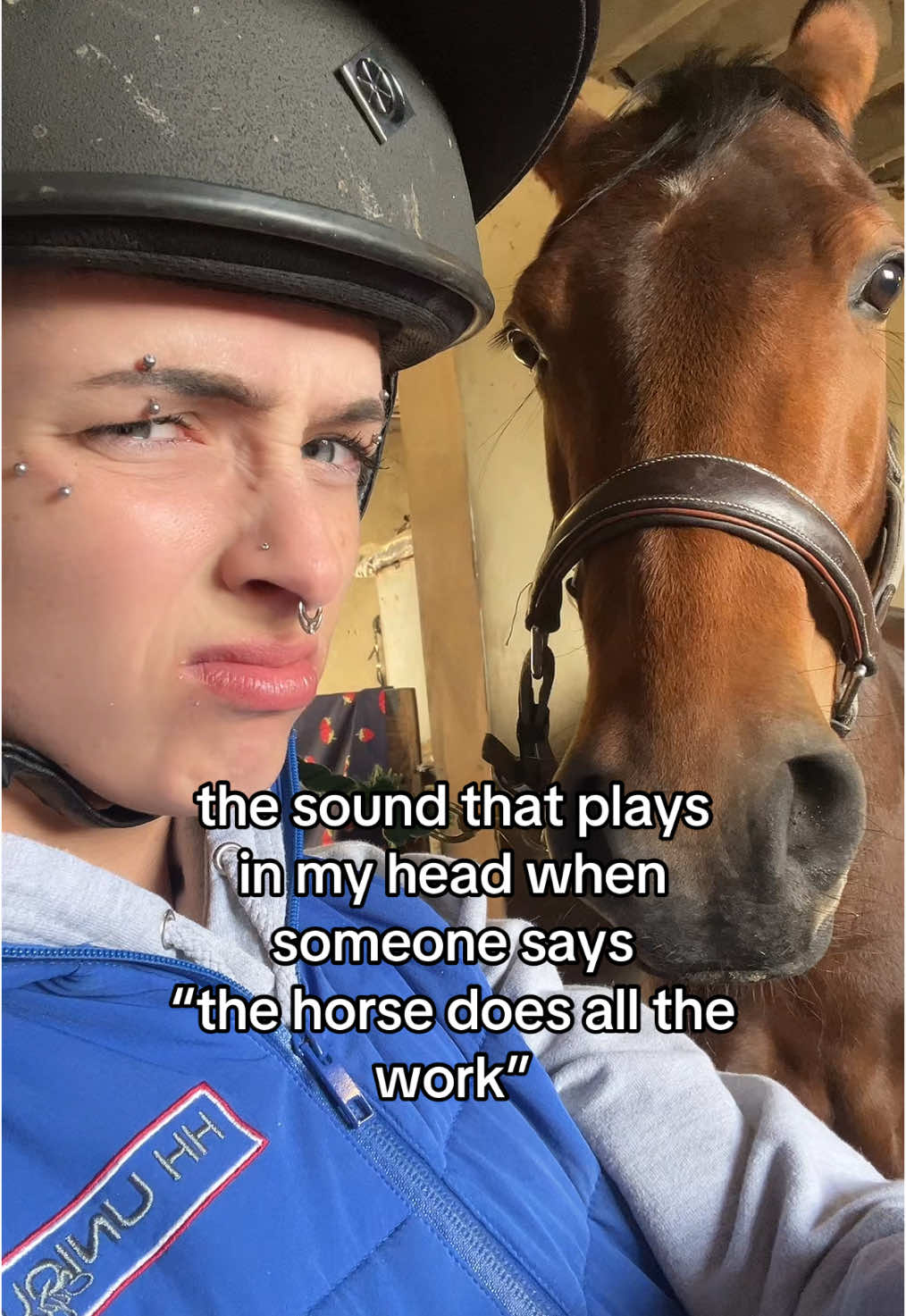 it’s always the people who have never sat on a horse in their life too #equine #equestrian #horsetok #horsesoftiktok #equestrianvibes #horsebackriding #horsegirl #fyp #foryou #abcxyz 