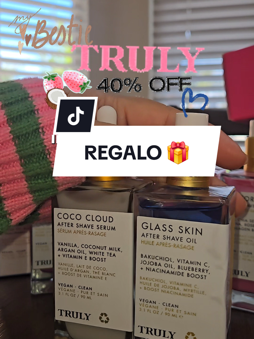 🌸🎁🌹 TRULY BEAUTY  40% DE DESCUENTO EN 🥥 COCO CLOUD SERUM 💙 GlASS SKIN OIL  Aprovecha este super precio. Pide 2 para envío gratis. Prácticamente 2 de los mejores productos de TRULY al precio de 1. 🥰🙌🛍🌸🌹✨️🫶💫 Gracias por estar aquí!!. #trulybeauty #truly #trulybeauty #girls #datenight #mujeres #california #tiktokshop #ofertas #mothersday #special #girls #giftideas #tiktokshopfinds 
