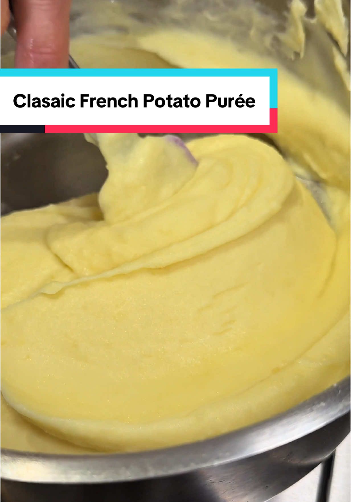 Classic French Potato Purée - Extra Smooth 👌 Ingredients: - 1 kg red potatoes (yield 700-800 net) - 300 g butter, cubed and very cold - 60-70 ml warm milk - Salt Process: 1. Boil the potatoes in their skins in salted water until a stick goes in and comes out very easily. 2. After peeling them, cut them into larger pieces and let the steam evaporate for 5-8 minutes. 3. Mash the potatoes, and over low to medium heat, add the butter one by one and stir continuously. 4. Pour in the milk and season with salt, stir. Serve hot! Enjoy! TIPS: *If it is hot, peel it off easily. **The mashed potatoes should be prepared from the potatoes you boiled then, immediately after the steam has evaporated, not pre-prepared potatoes. 🇷🇴👇 Ingrediente: - 1 kg cartofi roșii (rezultă 700-800 net) - 300 g unt untul cubulețe și foarte rece  - 60-70 ml lapte cald  - Sare  Proces: 1. Fierbeți cartofii în coajă în apă cu sare până când intră bățul și iese foarte ușor.  2. După ce îl curățați de coaja, tăiați în bucăți mai mari și lăsați să iasă aburul 5-8 minute. 3. Pisati cartofii, iar la foc mic spre mediu, puneti pe rand untul si amesteati continuu. 4. Turnati laptele si asezonati cu sare, amestecati. Serviti cald! Pofta buna! TIPS: *Dacă este cald se curăță ușor coaja. **Piureul trebuie pregatit din cartofii pe care i-ati fiert atunci, imediat dupa ce a iesit aburul, nu cartofi pregatiti inainte. #recipes_by_joseph_hadad  #creatorsearchinsights 