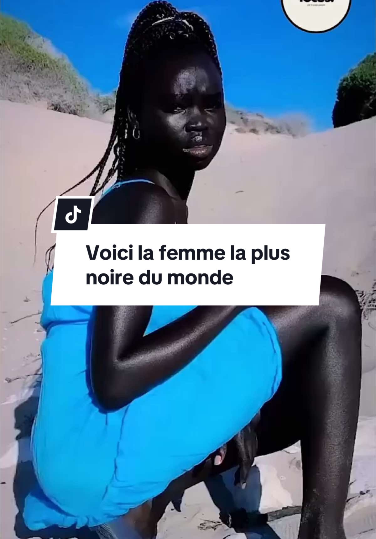 La femme la plus noire du monde 😳 #people #gossip #nyakimgatwech #blackpeople 