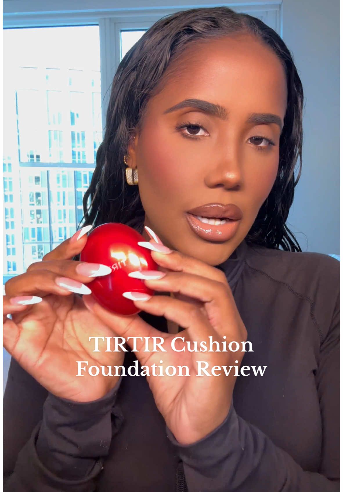 Trying out the @tirtir_global Mask Fit Cushion Foundation!  ♥️ @Skinfix ectoin rescue balm  @TIRTIR Inc. 40N cinammon  @elfcosmetics camo liquid bronzer - tan/deep @Morphe Cosmetics concealer  @milkmakeup jelly tint - fresh  @Huda Beauty ube powder  @Benefit Cosmetics hoola bronzer toasted  @KimChi Chic Beauty thailor blush - Mercedes R @benefitcosmetics precisely my brow pencil # 5 @ONE SIZE BEAUTY glamorize mascara  @LYS Beauty devoted lip pencil  @thelipbar commando liquid lipstick  @milkmakeup wander lip gloss  @milkmakeup pore eclipse marrying setting spray  @shoptuhlz1 abstract sponge, luxe setting puffs, protective mascara guard  #mua #review #foundation #tirtir #fy #fyp 