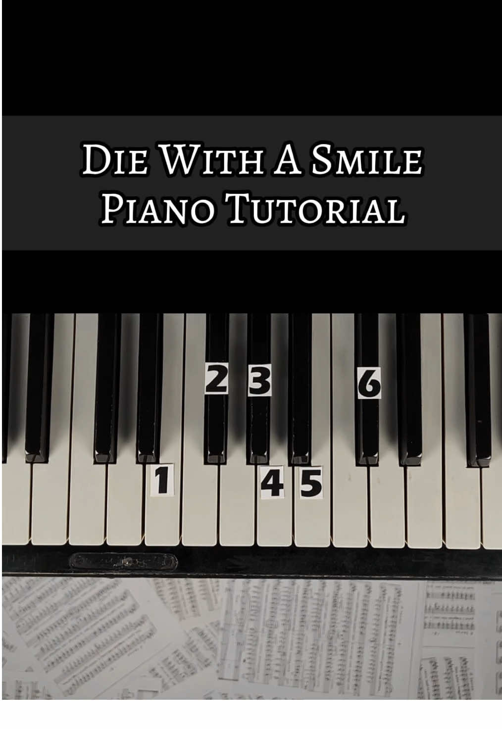Die With A Smile (part 1) | Piano Tutorial #piano #pianotutorial 