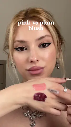 pick your favourite! I've been loving wearing plum blush recently ✧.* ad  used the new @maccosmetics strobe beam blush in shade ‘good vibes’ & ‘plummy bare’ #makeup #beauty