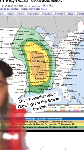 Severe weather risk is Growing! For the 15th to the 17th. #greenscreen #greenscreenvideo #fyp #winter #spring #storm 