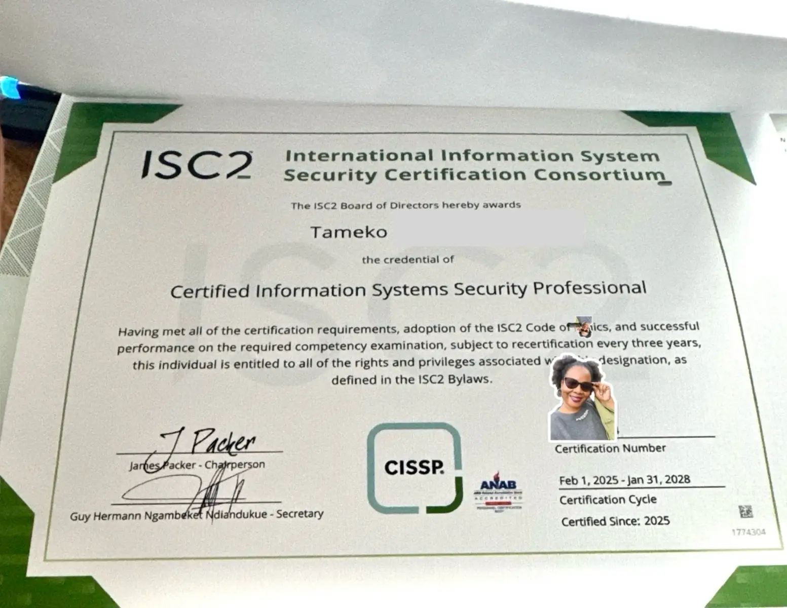 As I share my experiences as a cybersecurity professional, I want to be fully transparent—even about the challenges. This certification is far from entry-level and has a low pass rate for a reason. I failed this exam on my first attempt. I gave myself 1 hour and 30 minutes to vent— from the testing center back home— and then I moved on. After a good night’s sleep, I got back to studying the very next morning. 45 days later, I passed. (ISC2 enforces a mandatory 30-day waiting period before retesting after a first-time failure.) This is not a “read-the-book and select-the-right-answer” type of test. Every bit of my experience—including my time in Helpdesk—played a role in helping me succeed. This exam is a computer-adaptive test (CAT), meaning it can end with as few as 100 questions or extend up to 150, depending on performance. If you’re preparing for this exam, know that setbacks don’t define you—how you respond to them does! #cybersecurity #grc #CISSP #techtalk #cyberlife #techcareer #certificationjourney 
