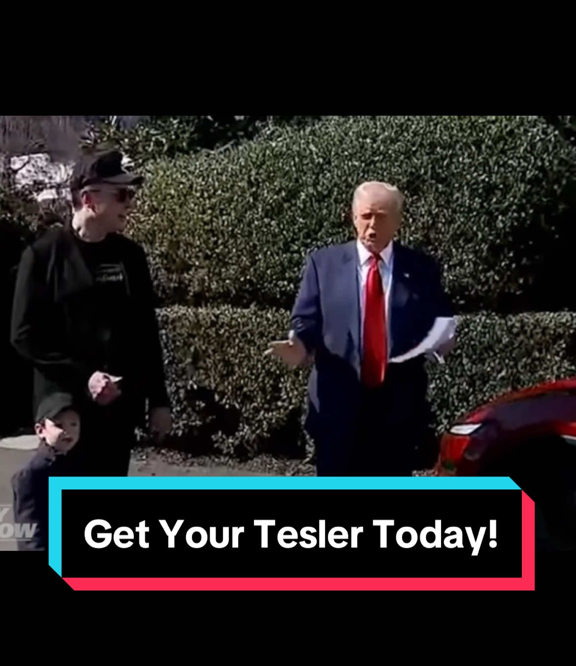 Come on down to the White House Tesla Auto Mall! #DailyShow #Tesla #ElonMusk #Trump 