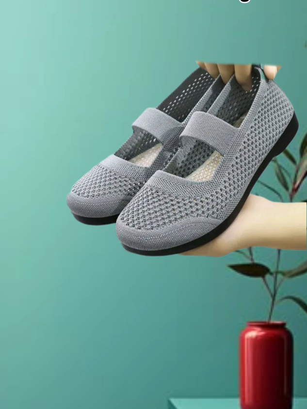 Sepatu slip ON wanita bahan Rajut Trendy #SepatSlipONwanita #SepatuSlipOnBahanRajut